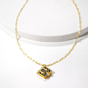 Secret Diary Book Locket - Gold